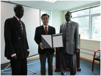 Handing over of the Grant Contract